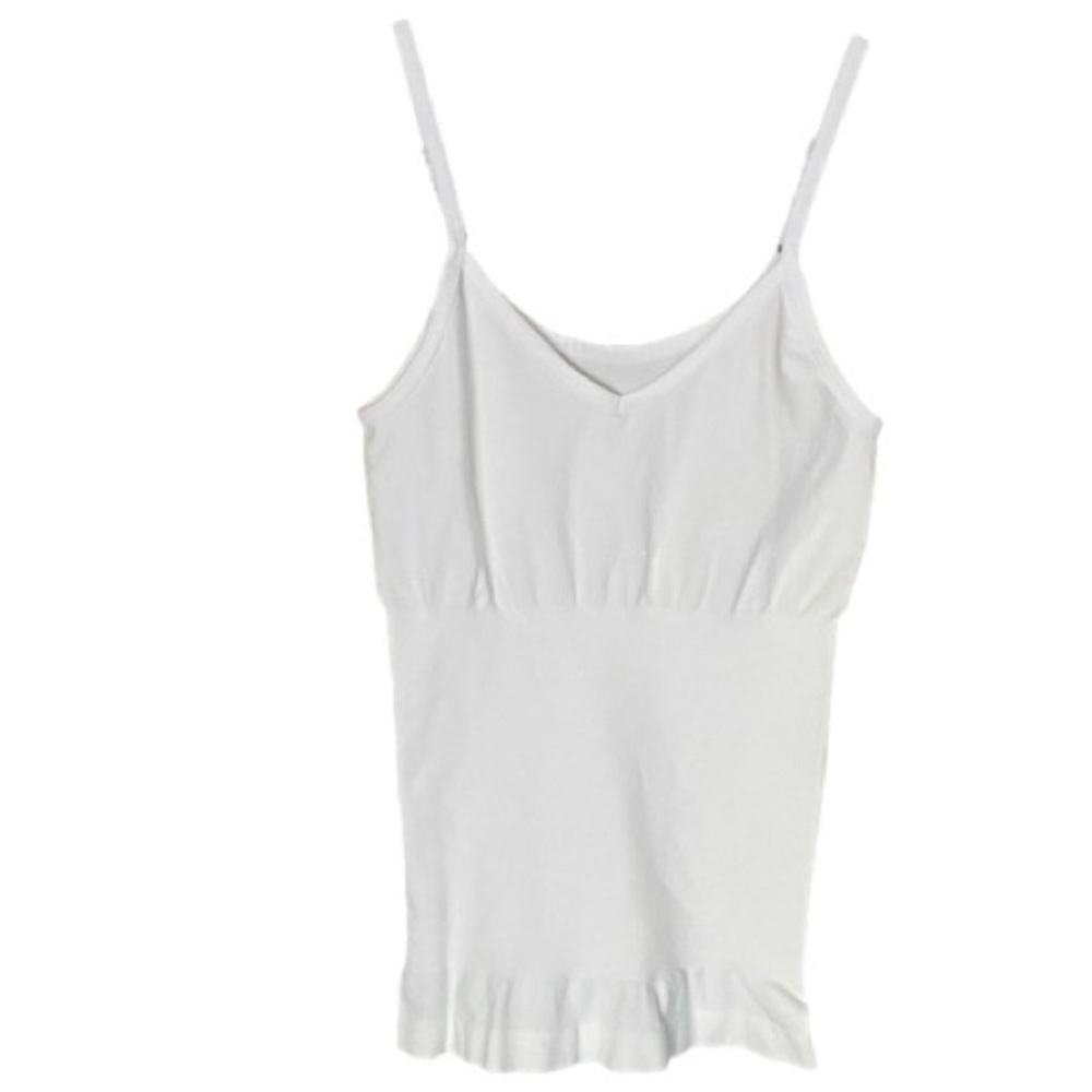 SKINNYGIRL Smoother & Shaper Seamless Camis White Sleeveless Women Size M